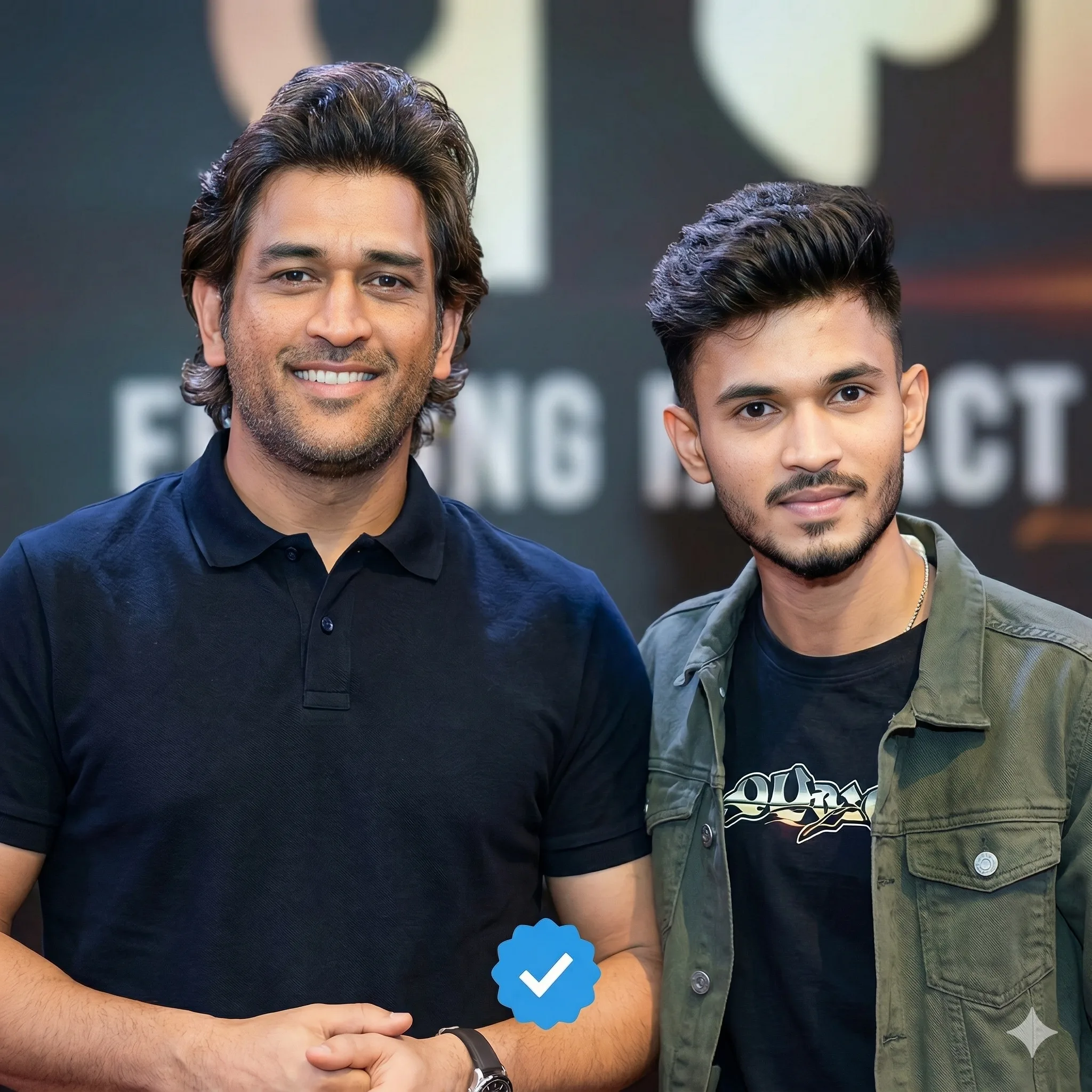 Anurag Dwivedi with MS Dhoni - India's No 1 Cricket Analyst